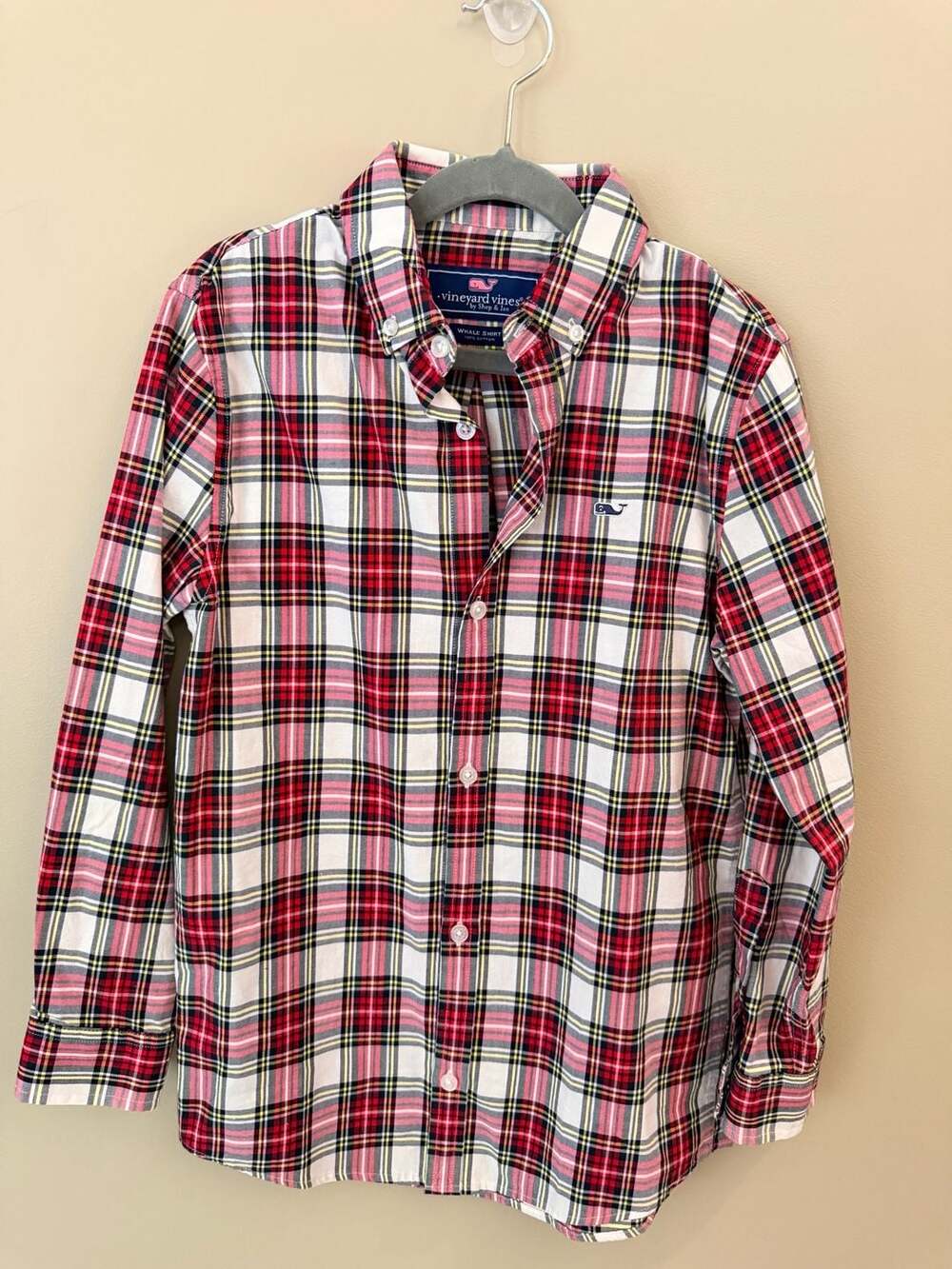 Vineyard Vines Whale Shirt Plaid Cotton Button-Down Long-Sleeve Shirt